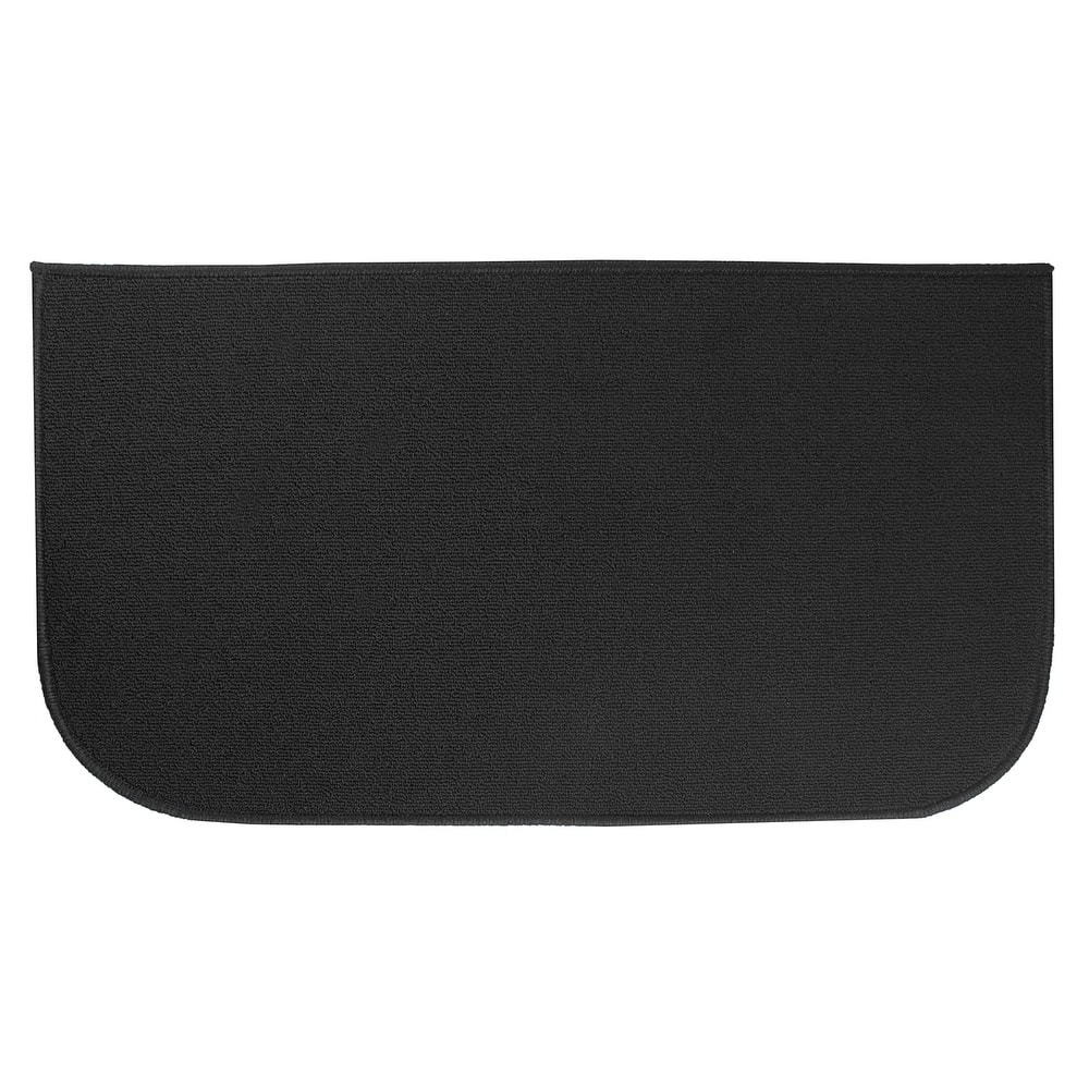 RITZ Solid Accent Rug 20 in. x 36 in. - 2' x 3' Oval