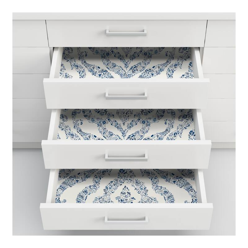 NuWallpaper Blue Guildford Peel & Stick Wallpaper - 216in x 20.5in x 0.025in