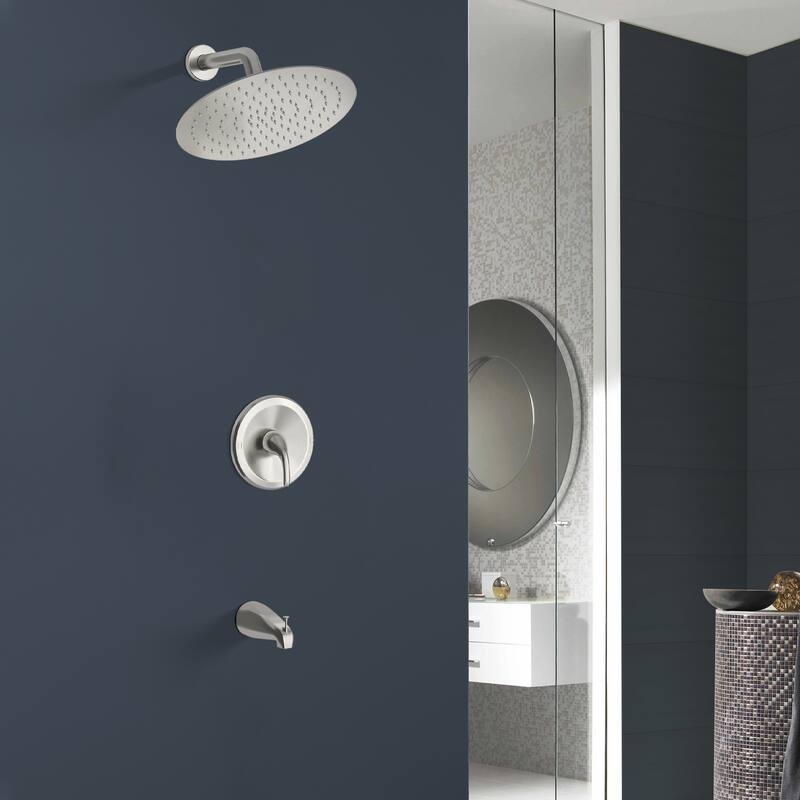 Topcraft 10-Inch Wall Mounted Round Shower System with Rough-in Valve - 10*10