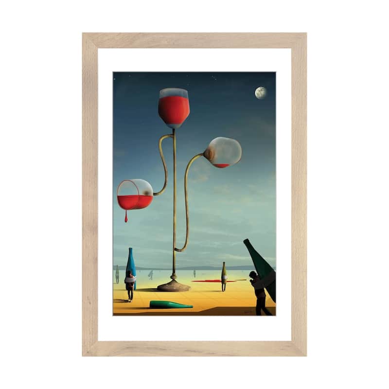 iCanvas "As Tres Tacas (The Three Cups)" by Marcel Caram - Natural - 32x24x1