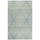 preview thumbnail 22 of 21, Alora Decor Lavine Grey/ Blue Hand-tufted Medallion Wool Rug 10' x 13' - Blue/Light Gray