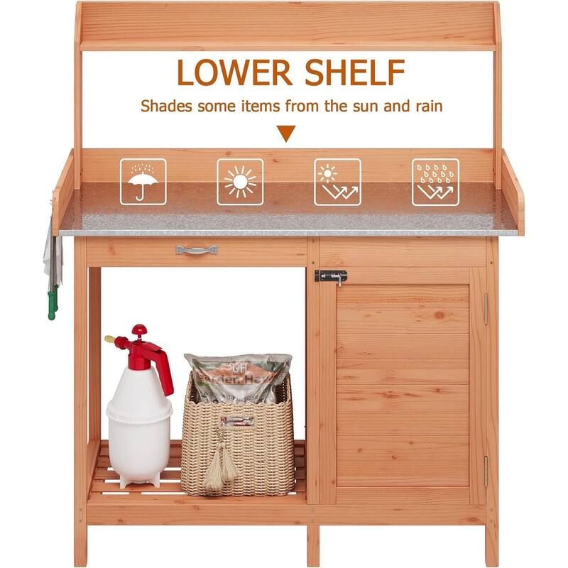 Large Garden Outdoor Work Bench with Bed Bath & Beyond 39911747