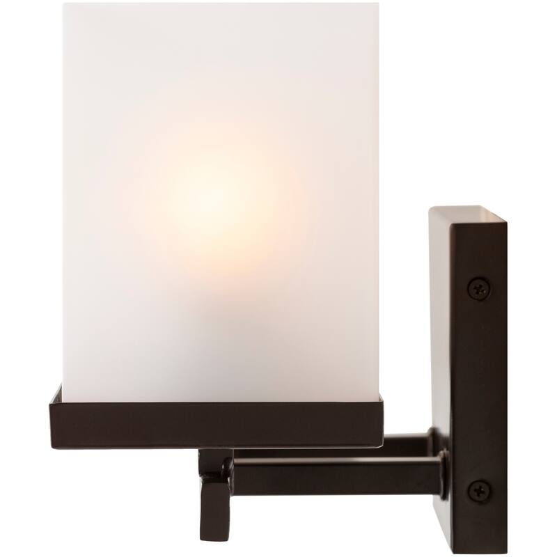 Lumi Frosted Glass 2-light Wall Sconce - 7.25"H x 12.5"W x 6"D