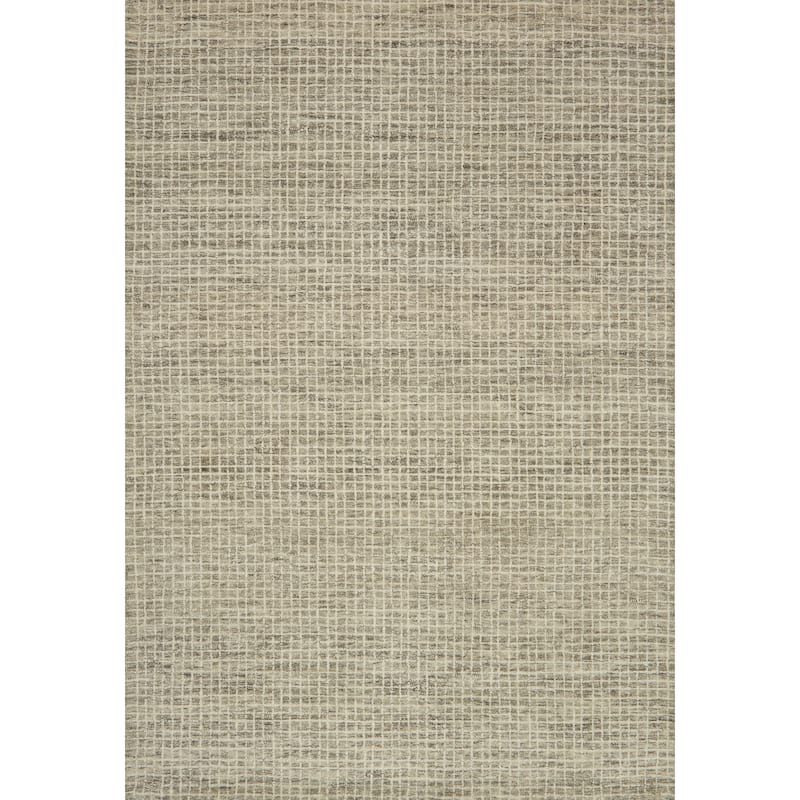 Alexander Home Mosaic Farmhouse Hand-Hooked Wool Rug - 5' x 7'6" - Granite