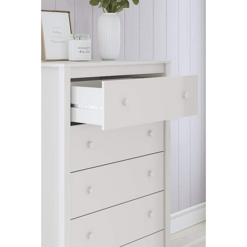 Signature Design by Ashley Hallityn White Chest of Drawers