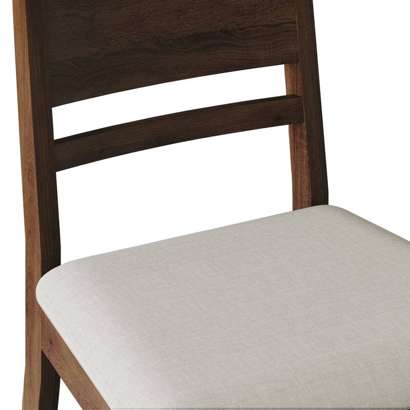 CraftPorch Elegance 4-Piece Chair and Round Table Wooden Dining Set