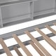 preview thumbnail 7 of 36, Wooden Twin Size House Bed with Trundle and Shelf for Kids