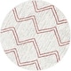 preview thumbnail 20 of 49, Well Woven Kennedy Reeve Modern Chevron Pattern Area Rug 4' Round - Pink Ivory