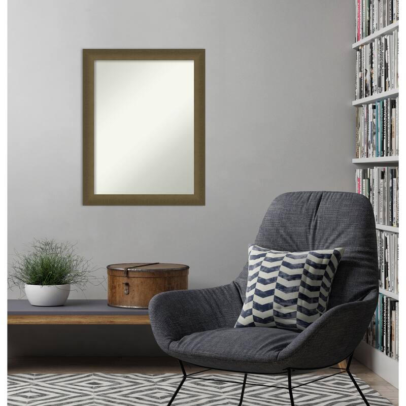 Blaine Narrow Non-Beveled Framed Wall Mirror