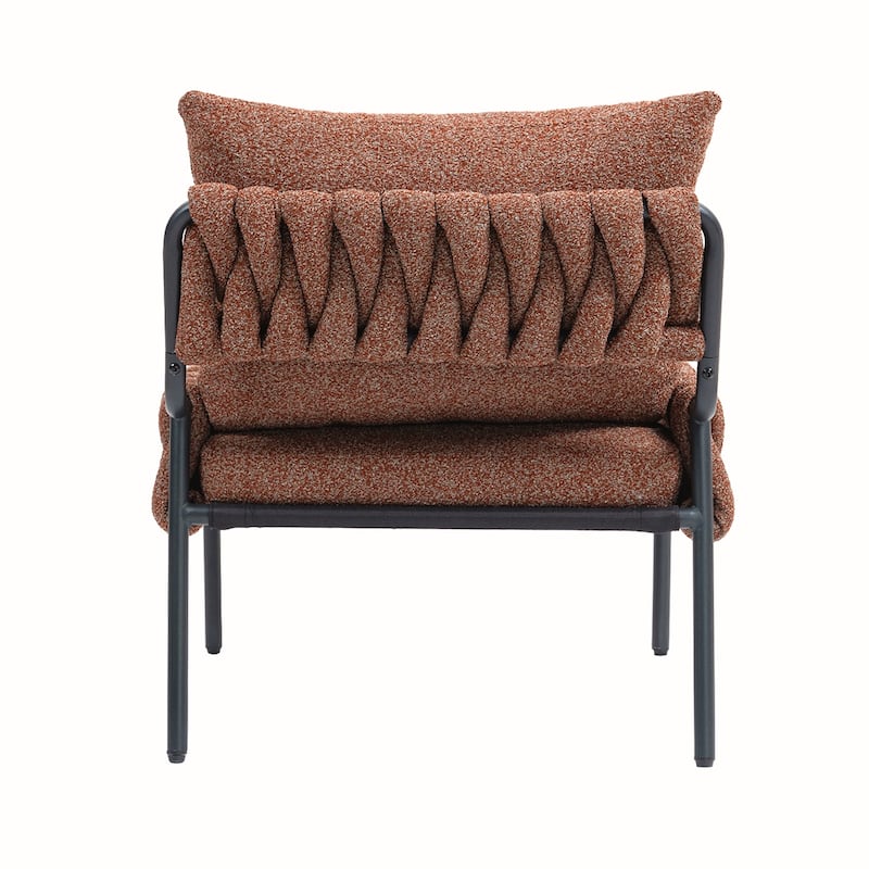 Braided Upholstery Metal Frame Chair