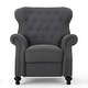 preview thumbnail 15 of 19, Walder Tufted Nailhead Fabric Recliner by Christopher Knight Home