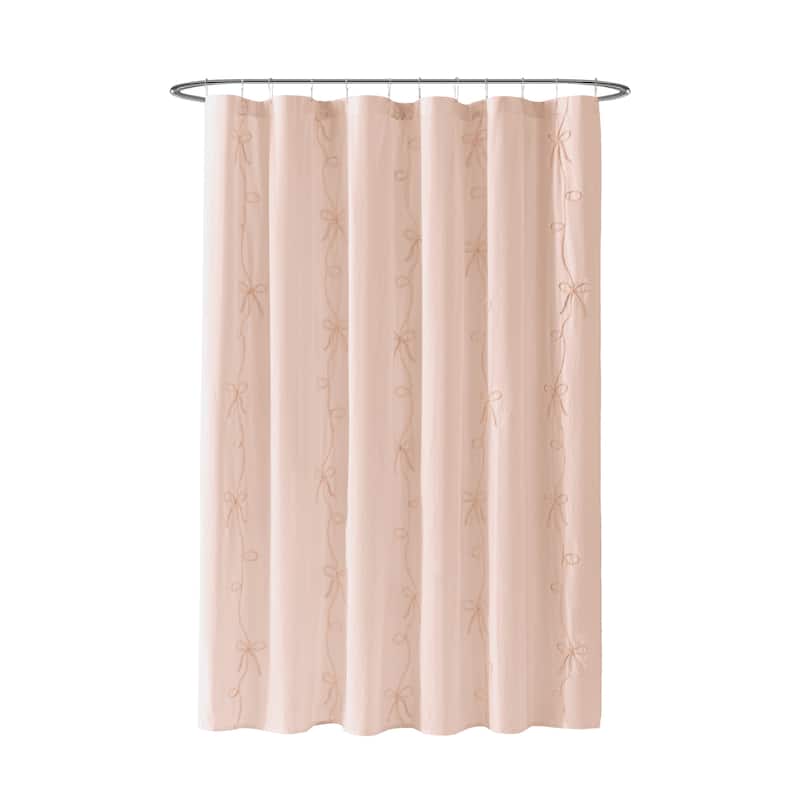 Peri Home Sasha Bows Shower Curtain