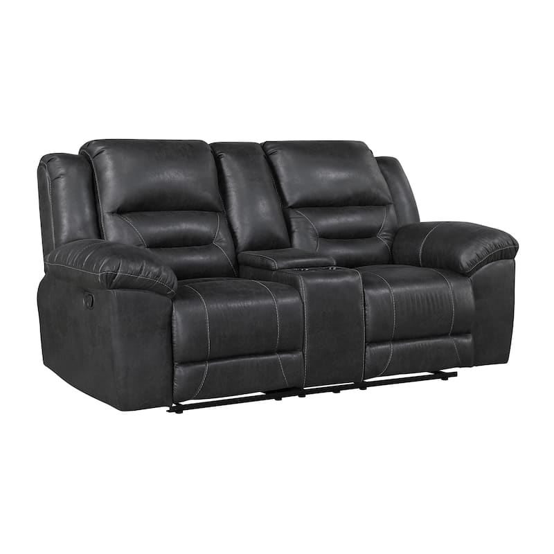 Fremont & Park Alonzo Polished Microfiber 3-Piece Manual Reclining Sofa Set