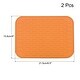 preview thumbnail 1 of 3, Dish Drying Mat Set, Under Sink Drain Pad Heat Resistant for Kitchen - 8.5 x 6 x 0.24 inch Orange
