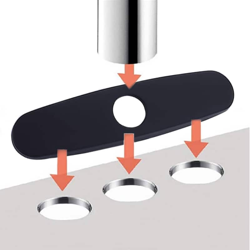 Single Handle Bathroom Sink Faucet With Deck Plate One Holes Bathroom Faucets Modern Vanity Basin Lavatory Mixter Taps