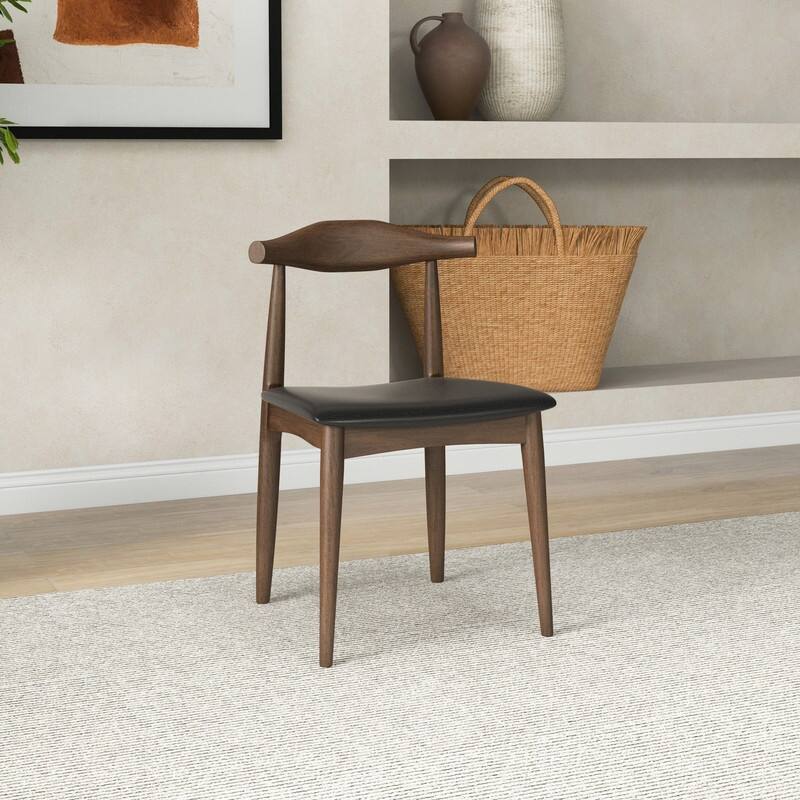 Spruce & Spring Modern Upholstered Dining Chairs Set with Solid Wood Frame Kitchen Side Chairs