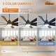 preview thumbnail 14 of 60, 48in/52in/66in/72in/84in Industrial Matte Black Large Windmill Ceiling Fan with Light and Remote