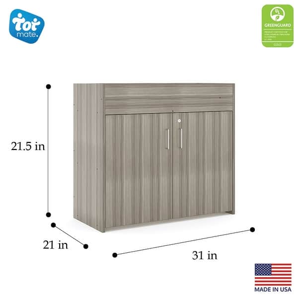 dimension image slide 0 of 2, Tot Mate Laminate Infant Changing Table - 41 1/2" x 19 1/2" x 37"