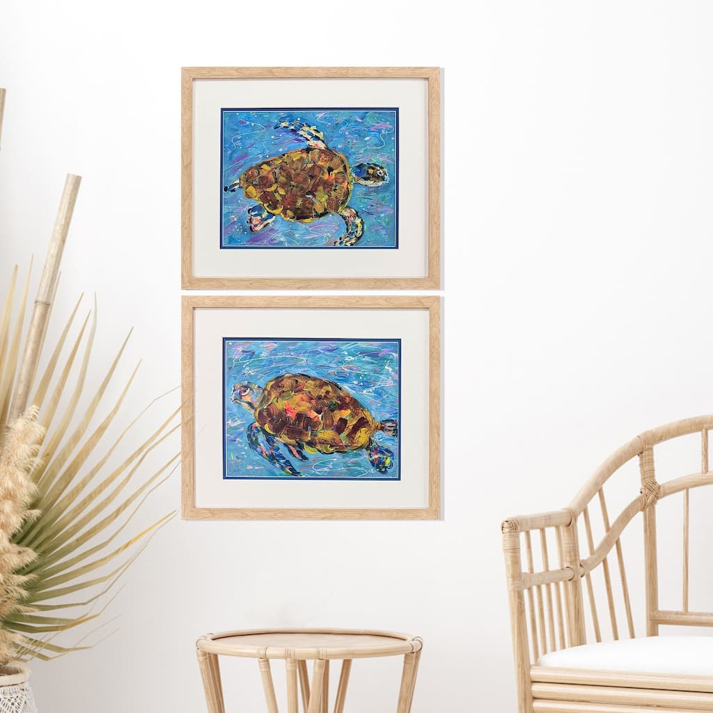 Paragon Morning Swim Framed Art - Set of 2