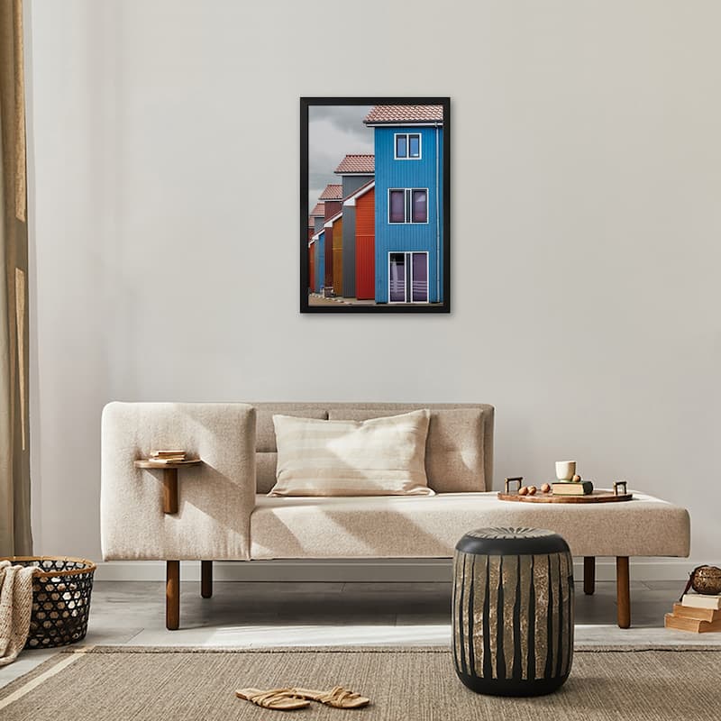 Colour Row Premium Framed Poster by Theo Luycx