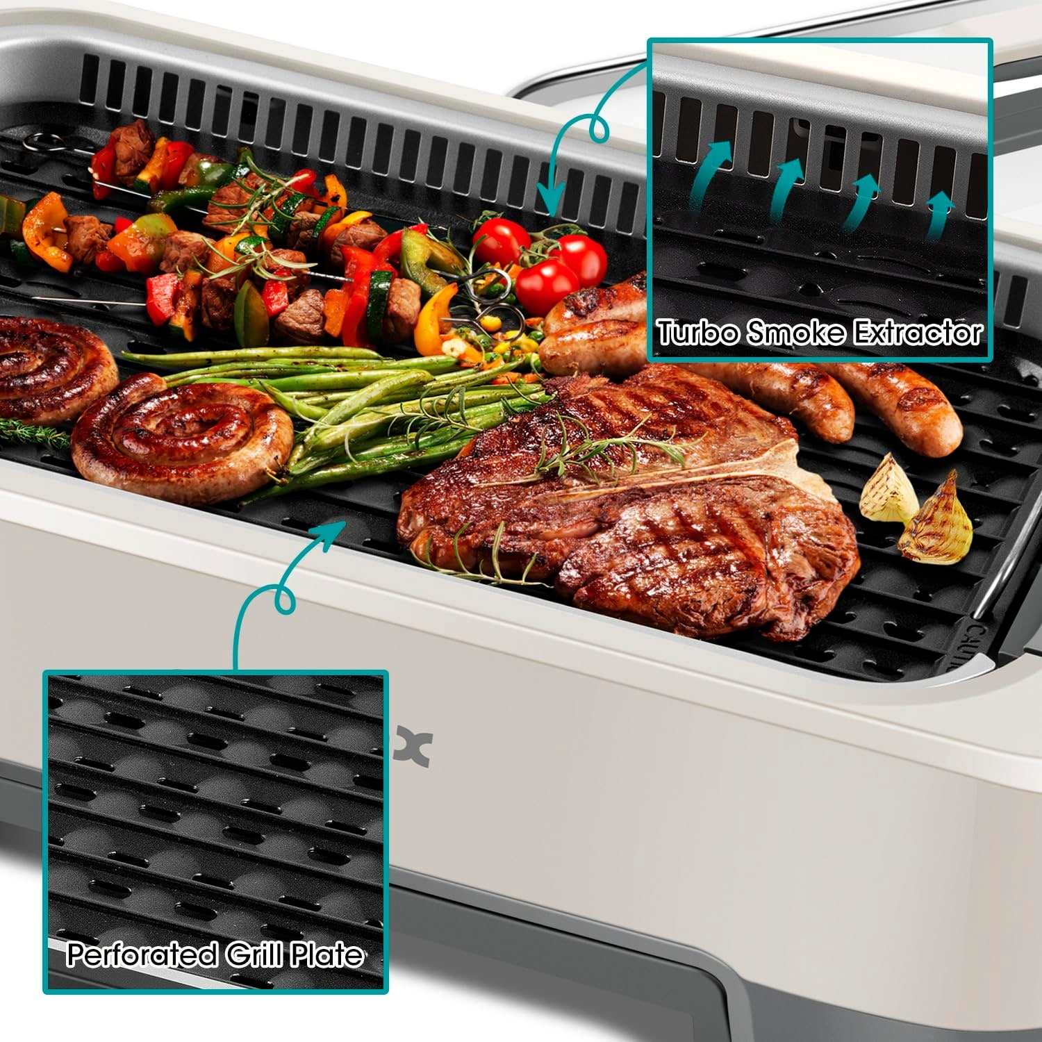 Smokeless Grill Indoor Electric Grill 1500W Indoor Grill Portable Korean BBQ