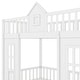 preview thumbnail 9 of 9, Twin Bunk Bed with Convertible Desk and Playhouse Design, White