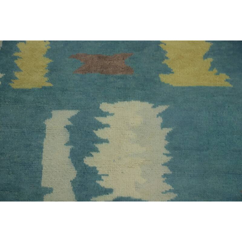 Vegetable Dye Wool Gabbeh Turkish Area Rug Handmade Wool Carpet - 9' 9'' X 8' 2''
