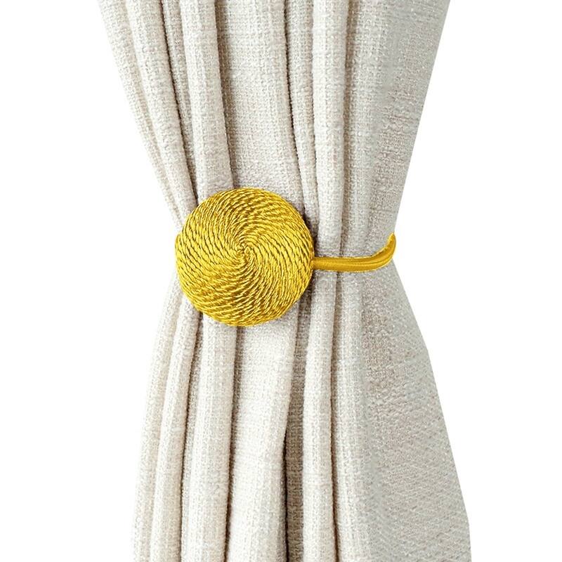 Sidra Macaron Curtain Tieback (Set of 2) - Gold