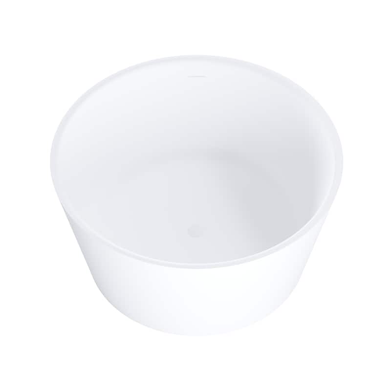 Repose 47" Stone Resin Soaking Tub - Round - 47D x 47W x 24H