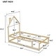 preview thumbnail 6 of 6, Twin Bed with House Headboard & Fence - Extra Safe Design
