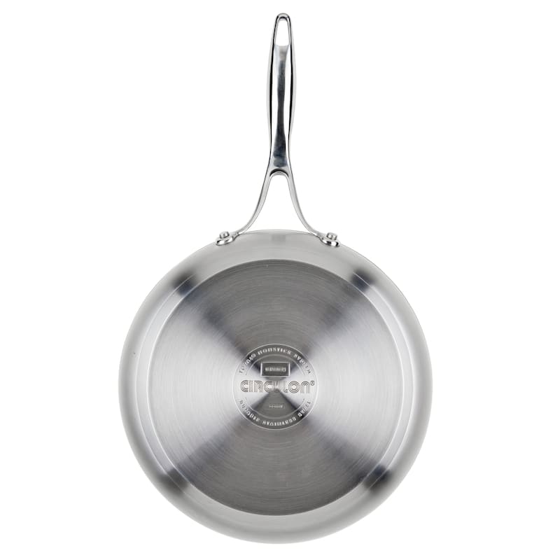 Circulon Stainless Steel Induction Cookware Set with SteelShield Hybrid Stainless and Nonstick Technology, 11-piece, Silver