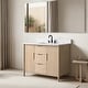 preview thumbnail 70 of 72, Vanity Art Lucerne Freestanding Bathroom Vanity with Stone Top, Hidden Power Station, Hair Dryer Holder, USB Charging Shelf