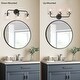 preview thumbnail 21 of 20, Olia Modern Farmhouse Black Bathroom Vanity Light Linear Dimmable Glass Wall Sconces