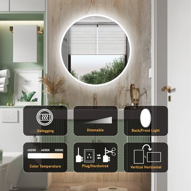 Modern Wall Mounted LED Bathroom mirror