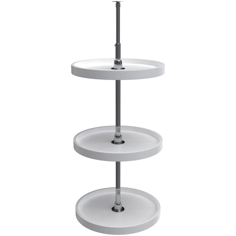Rev-A-Shelf RAS Polymer 18 Inch Full Circle 3 Shelf Lazy Susan Set