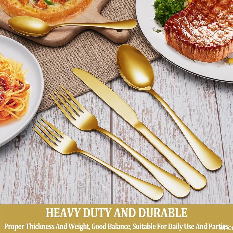 60 Pcs Silverware Set - 9.84*6.34*2inch