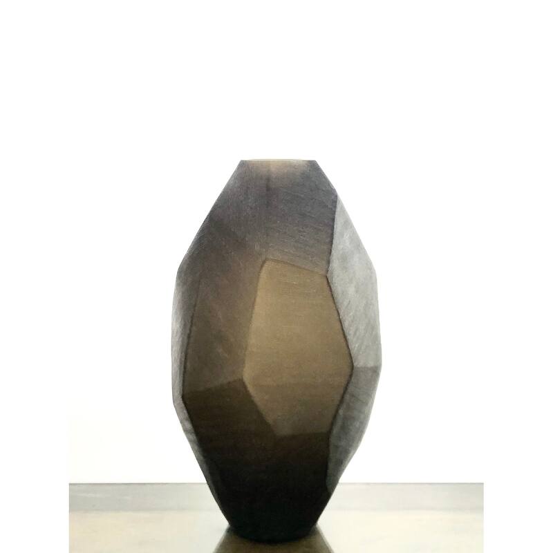 Vase Smoke Brown Dia 10.50" & H 18.75" -ST - Smoke Brown - Smoke Brown