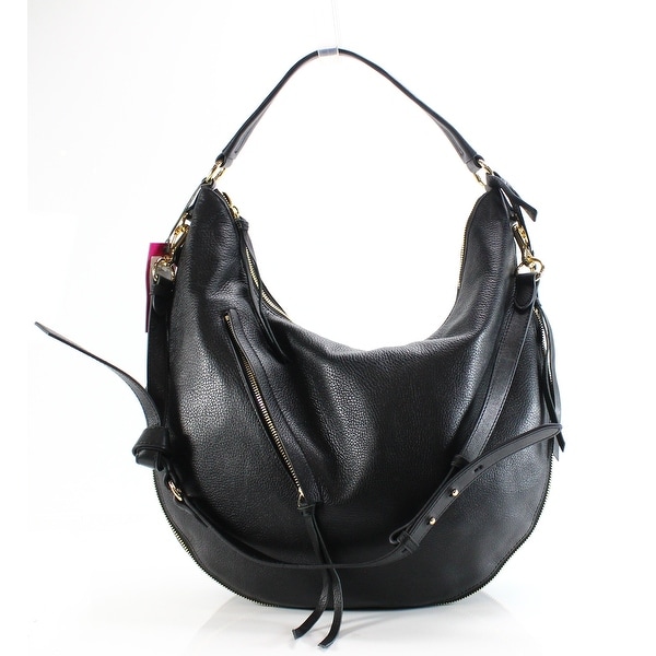 Shop Vince Camuto NEW Black Gold Tassel Felax Large Hobo Leather Handbag - Free Shipping Today ...