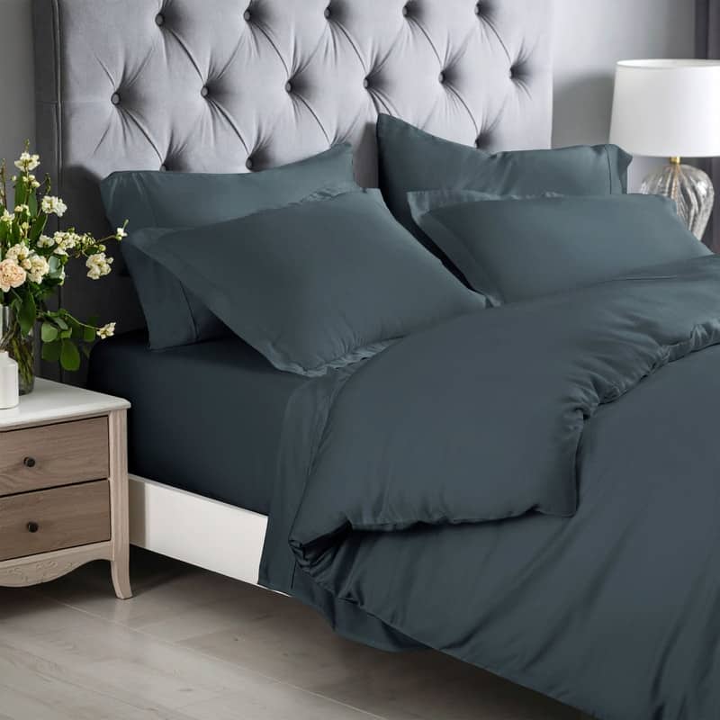 Superior 300 Thread Count Rayon From Bamboo Solid Duvet Cover Set