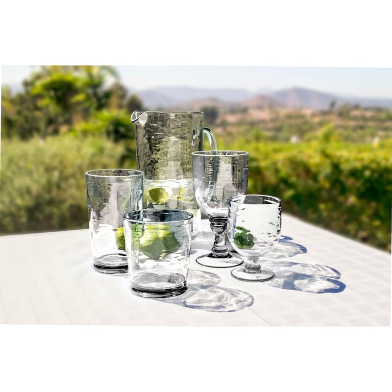 Abode Homewares Cordoba Acrylic Stacking Wine Glass - Clear - 10.5 oz - Set of 6