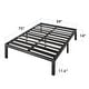 preview thumbnail 20 of 20, Titan C Heavy Duty Steel Platform Bed By Crown Comfort