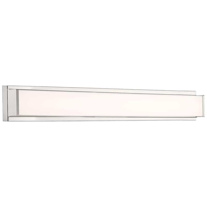 Citi II LED Vanity - Brushed Steel