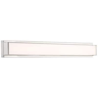 Citi II LED Vanity - Brushed Steel