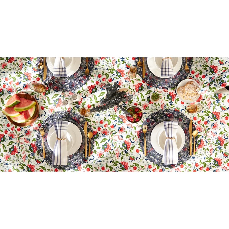 DII Garden Floral Print Outdoor Tablecloths
