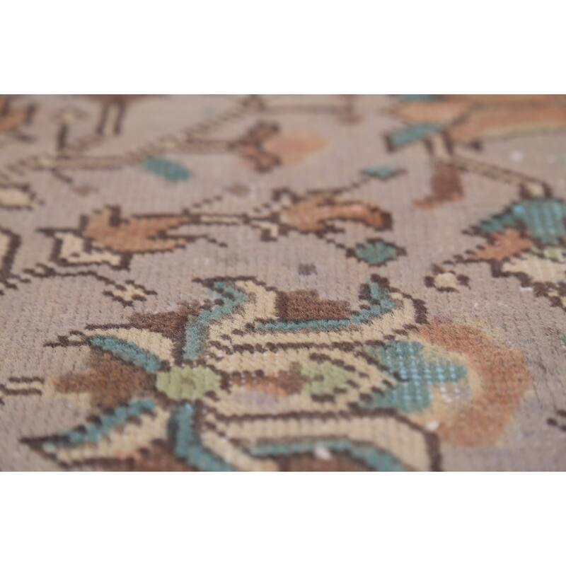 Traditional Tabriz Persian Vintage Area Rug Hand-Knotted Wool Carpet - 9'3"x 12'5"