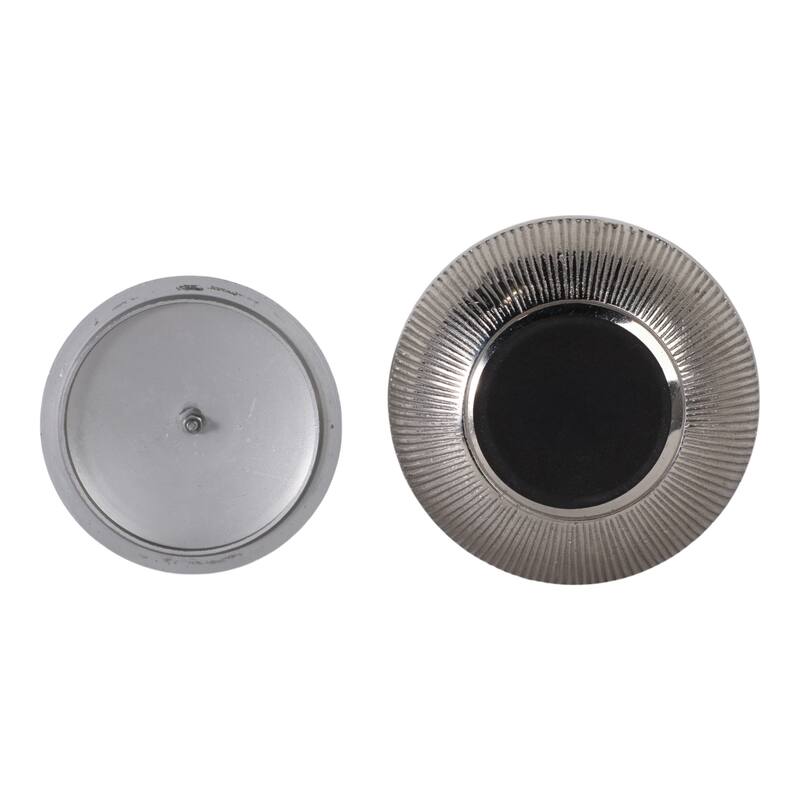 Aluminum Agate Decorative Object Stylish Lidded Textured Sculpture