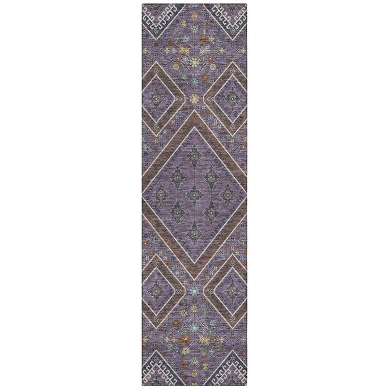 Machine Washable Indoor/ Outdoor Boho Milli Chantille Rug