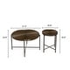 preview thumbnail 17 of 22, Crafted Wood Radial Pattern Coffee Table Set
