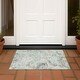 preview thumbnail 120 of 149, Machine Washable Indoor/ Outdoor Chic Paisley Chantille Rug Aqua - 1'8" x 2'6"