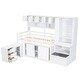 preview thumbnail 8 of 54, Wooden Low Loft Bed Frame with Desk, Wardrobe & Big Storage